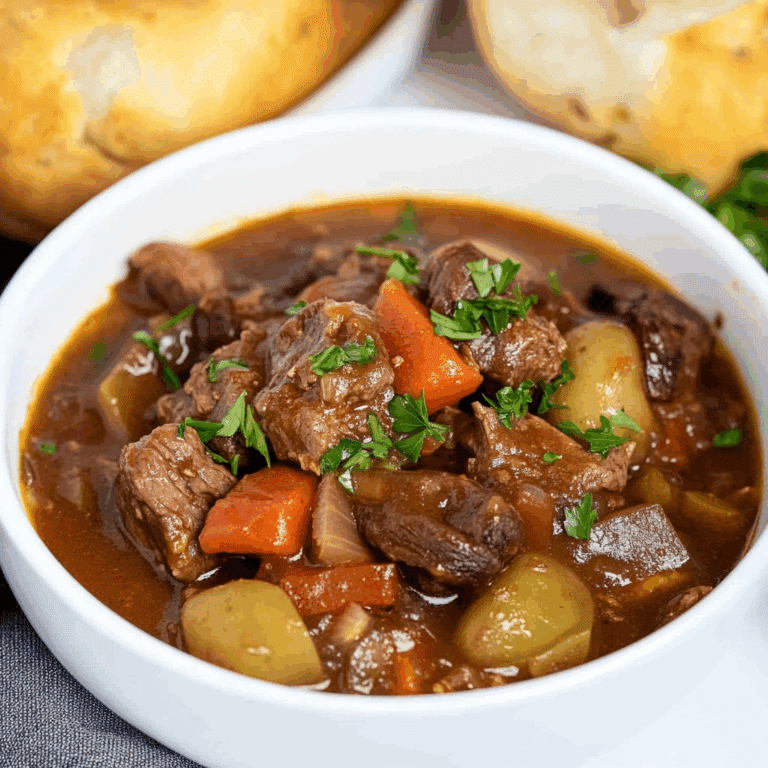 BBQ Slow Cooker Beef Stew