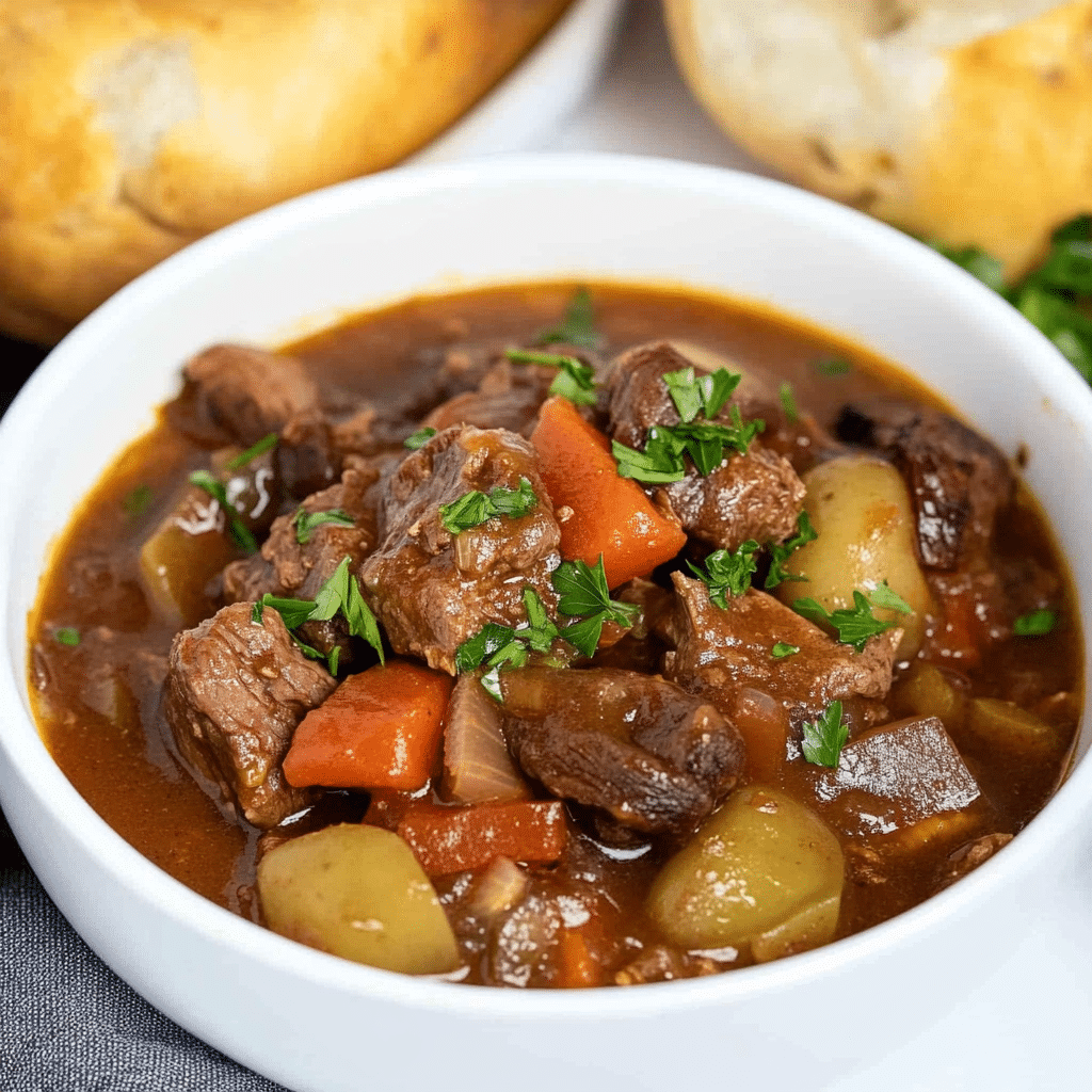 BBQ Slow Cooker Beef Stew