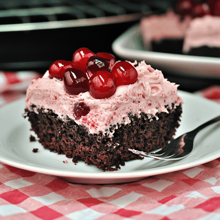 Cherry Dr. Pepper Chocolate Cake with Cherry Frosting