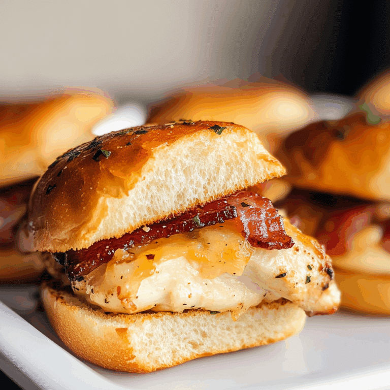 Chicken Bacon Ranch Sliders