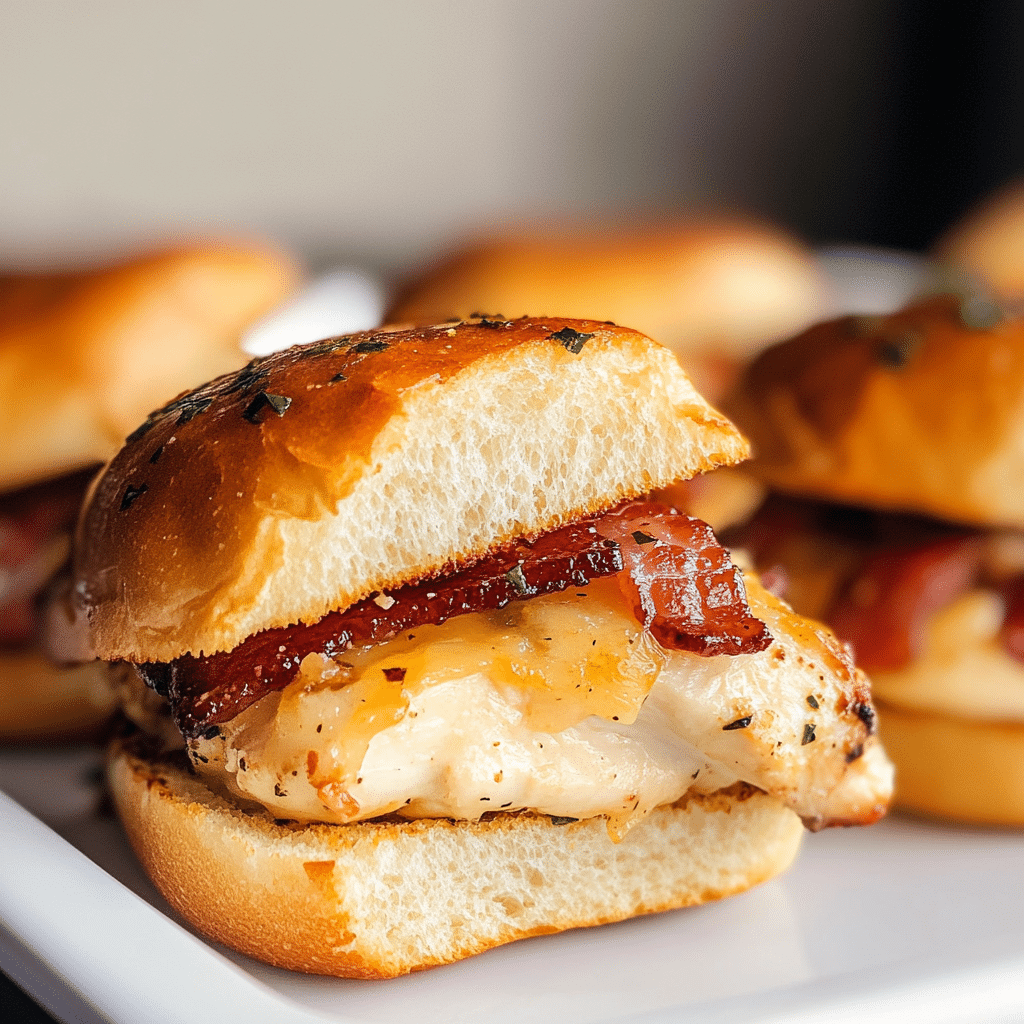 Chicken Bacon Ranch Sliders
