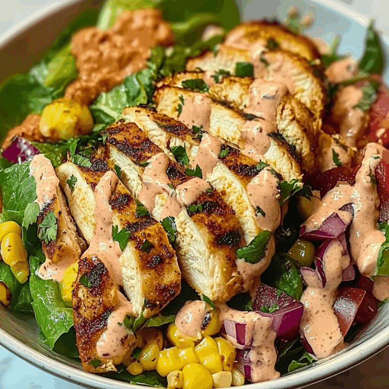 Grilled Chicken Salad with Chipotle Mayo Dressing