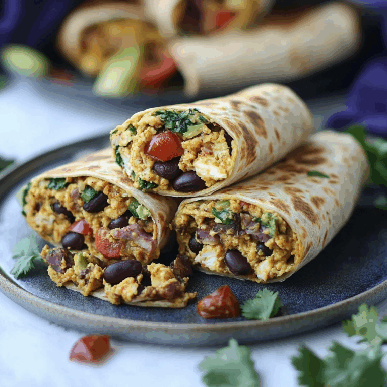 High Protein Breakfast Burritos