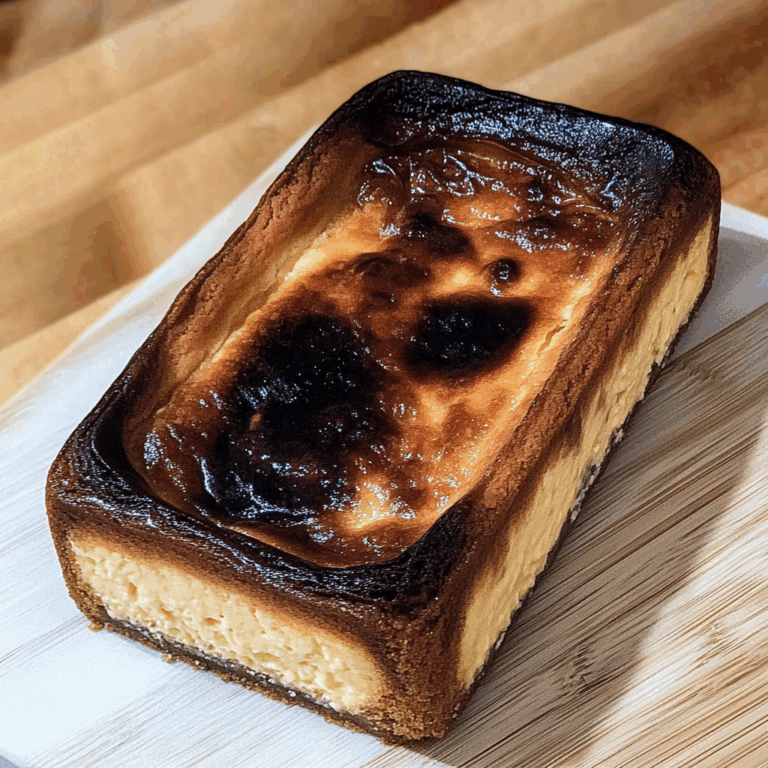 Loaf Pan Basque Cheesecake
