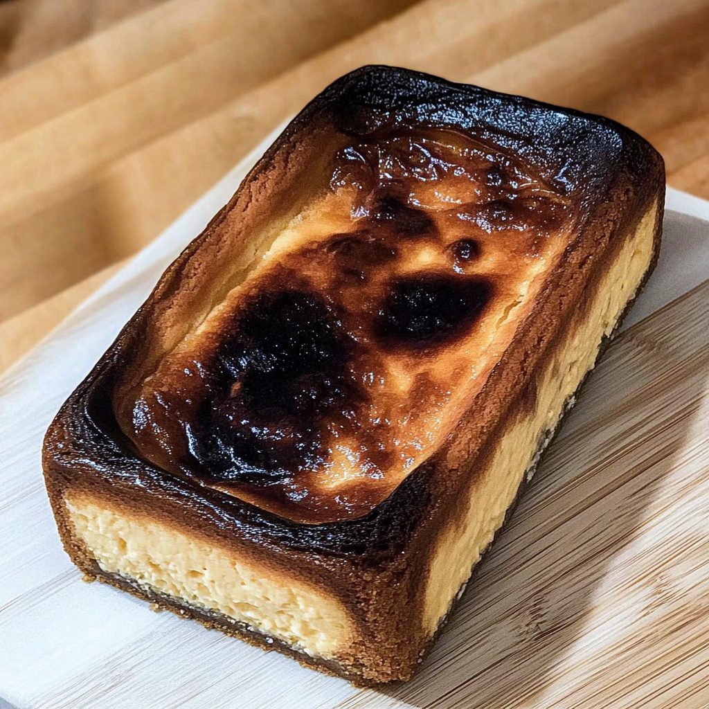 Loaf Pan Basque Cheesecake