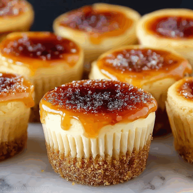 Mini Crème Brûlée Cheesecakes