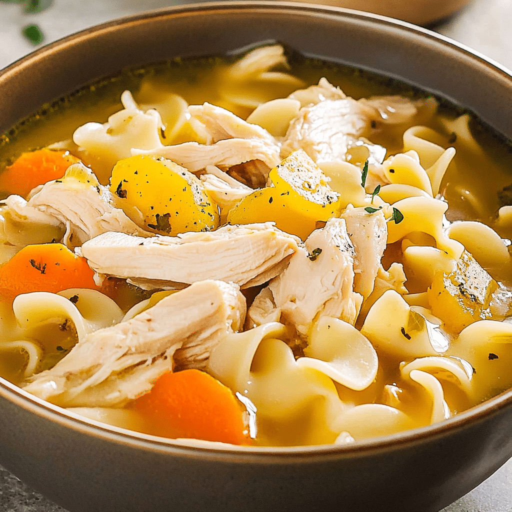 Slow Cooker Chicken and Noodles