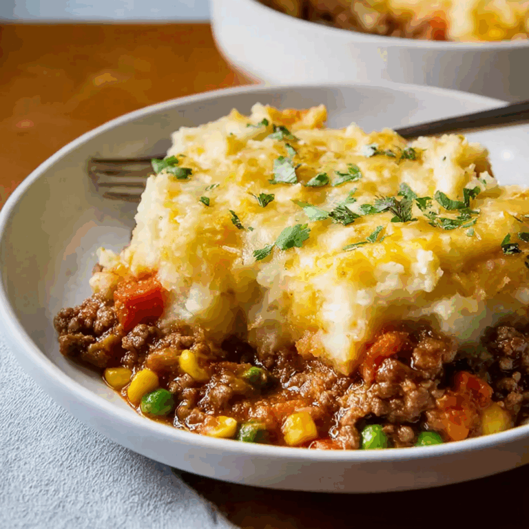 Slow Cooker Shepherd’s Pie with Cheesy Mashed Potatoes