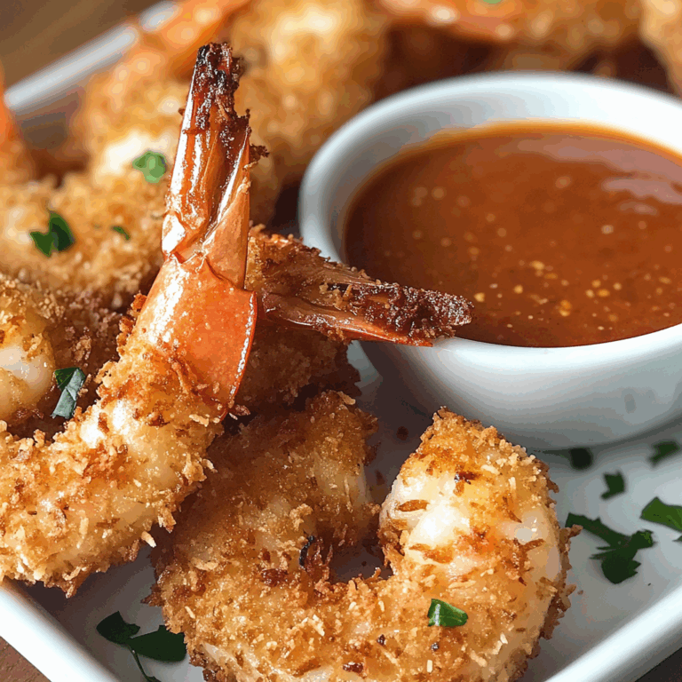 Air Fryer Coconut Shrimp with Spicy Dipping Sauce
