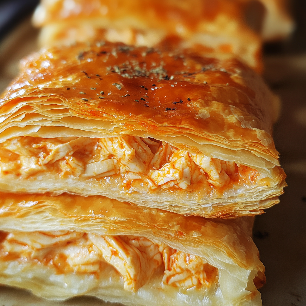 Buffalo Chicken Puff Pastry