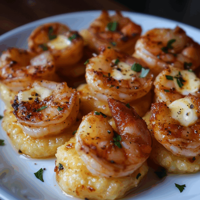 Cajun Shrimp and Cheesy Grits Bites