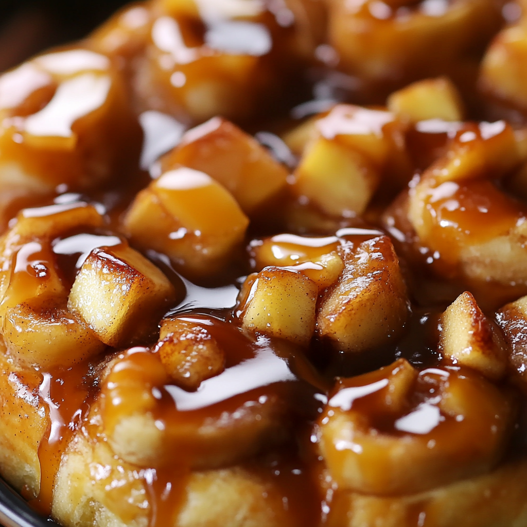 Caramel Apple Cinnamon Rolls