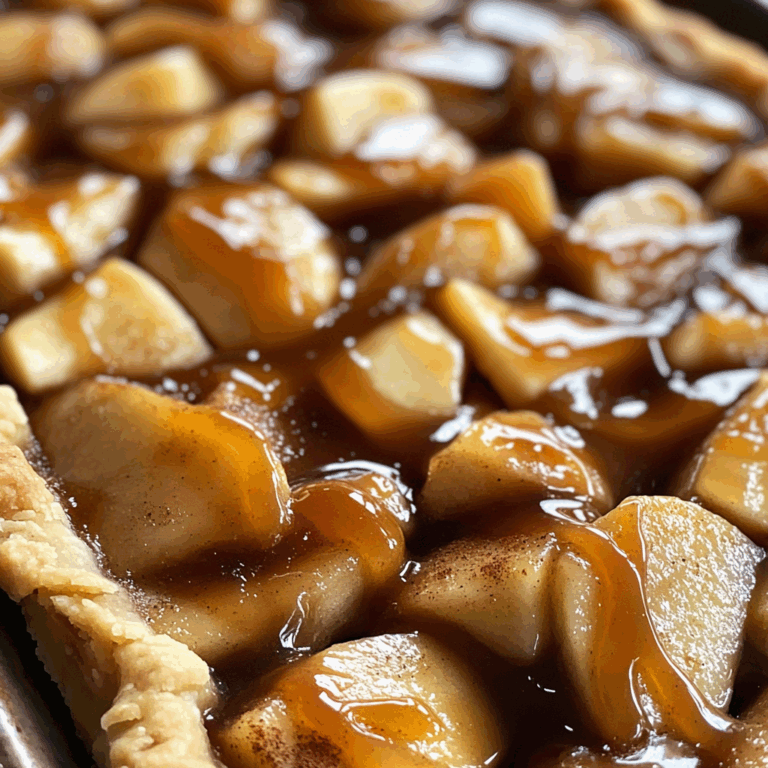 Caramel Apple Sheet Pan Pie