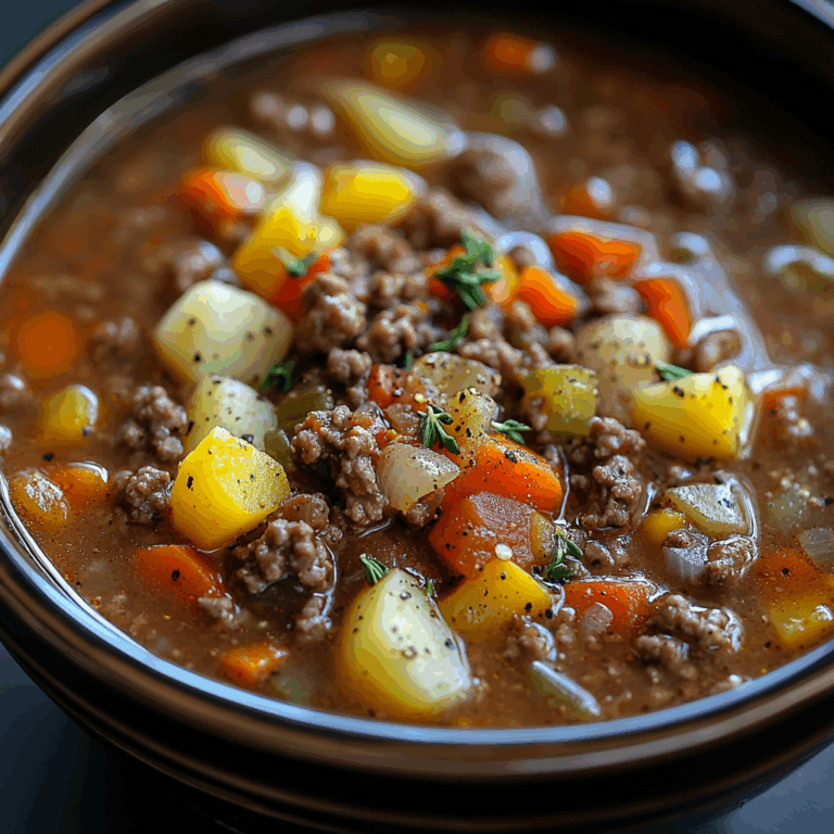 Crock Pot Hamburger Soup