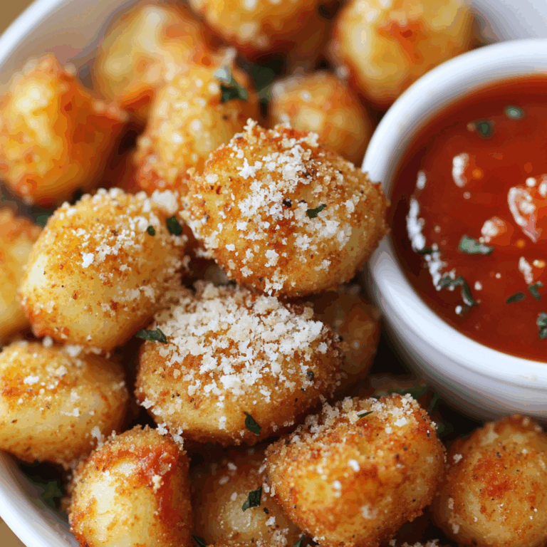 Fried Gnocchi Bites with Marinara Dipping Sauce