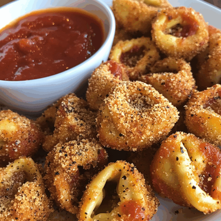 Mozzarella Tortellini Bites with Marinara Sauce