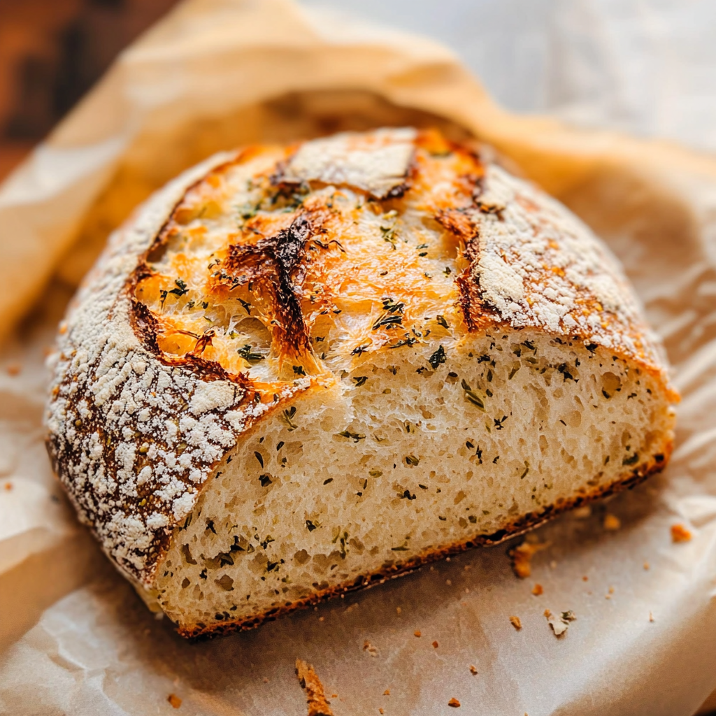 No-Knead Herb Bread