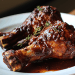 Slow Cooked Turkey Legs with BBQ Sauce