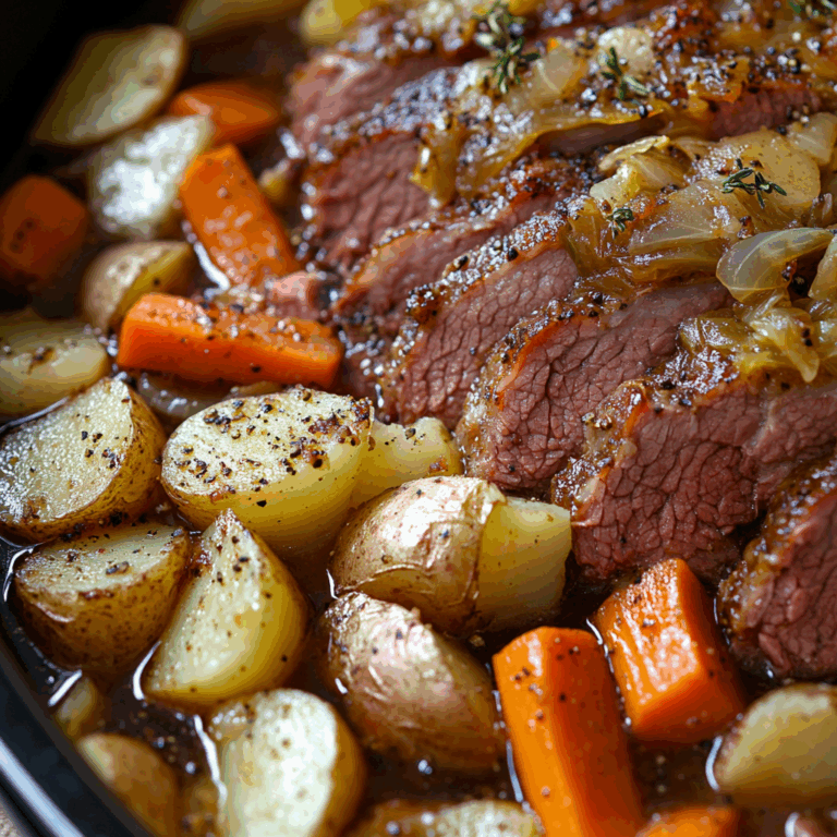 Slow Cooker Corned Beef and Cabbage