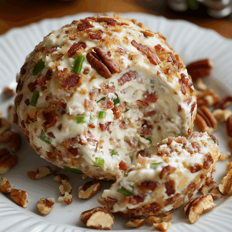 Smoked Turkey Bacon Cheese Ball