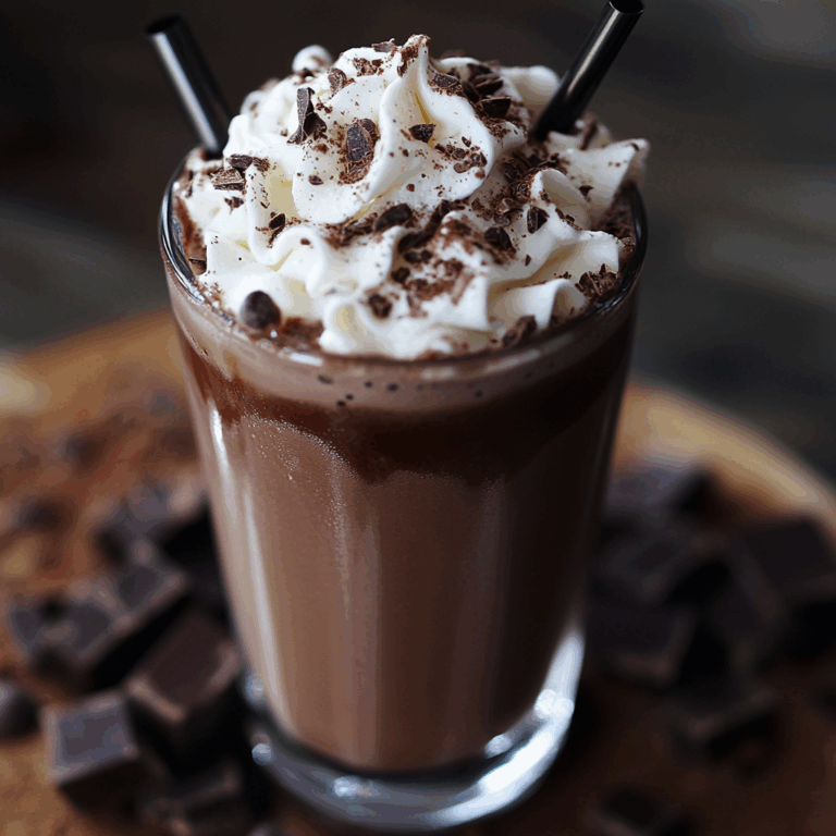 Creamy Chocolate Mocktail for Easy Entertaining