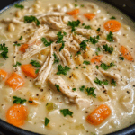 Creamy Italian Chicken Soup with Pastina