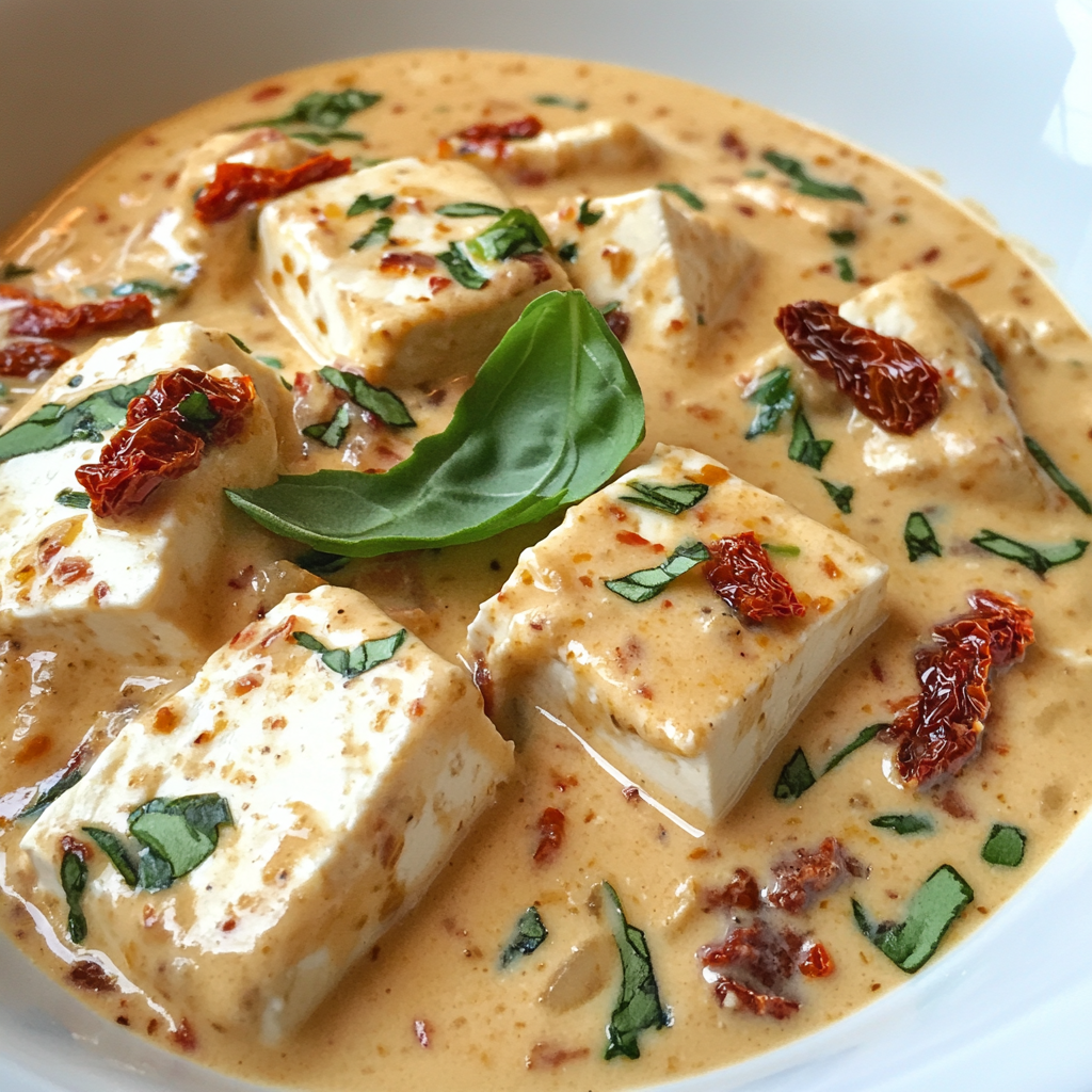 Creamy Marry Me Tofu with Sun-Dried Tomatoes