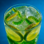 Green Punch with Gummy Worms