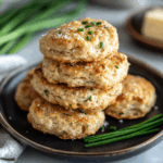 Onion Chive Biscuits with Parmesan Cheese
