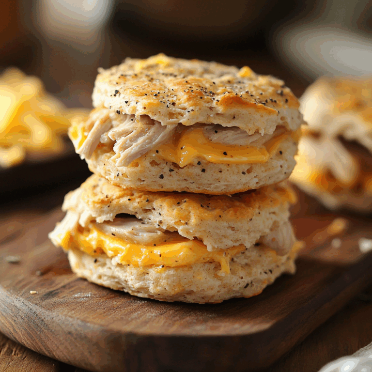 Protein Biscuits with Smoked Turkey and Cheddar Cheese