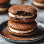 Tiramisu Whoopie Pies with Mascarpone Coffee Filling