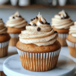 Vanilla Coffee Cupcakes with Creamy Frosting